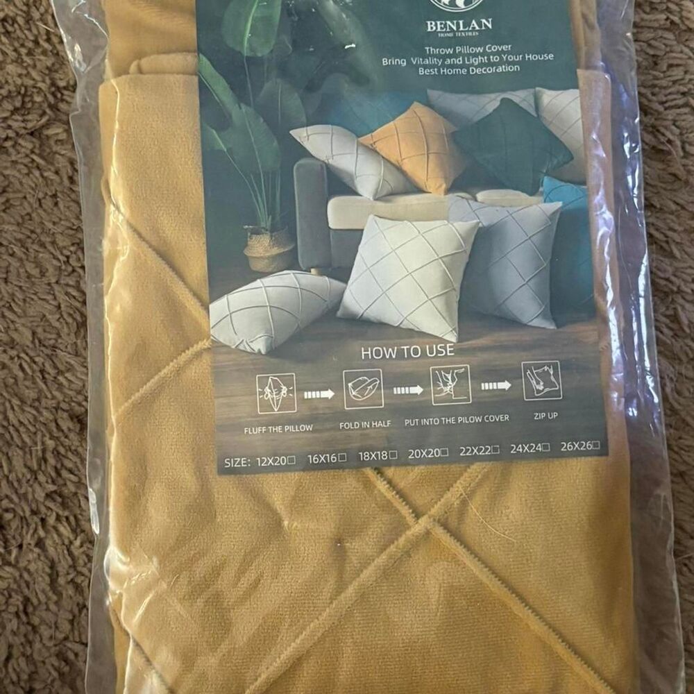 Unbranded Yellow and Tan Soft-furnishings-textiles